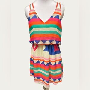 The Impeccable‎ Pig Multicolor Patterned Dress